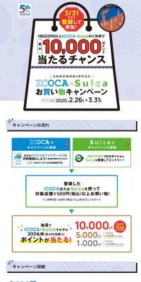 ICOCA×Suicaお買い物キャンペーン