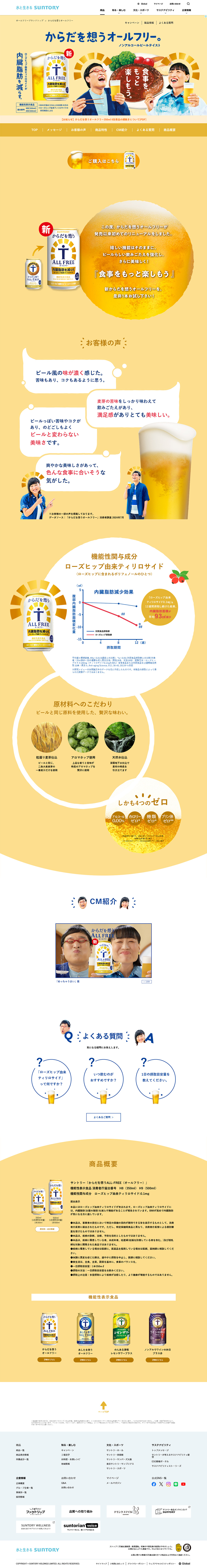 All-Free that cares for your body LP design (Beer and Happoshu / yellow / Health and Wellness) PC version