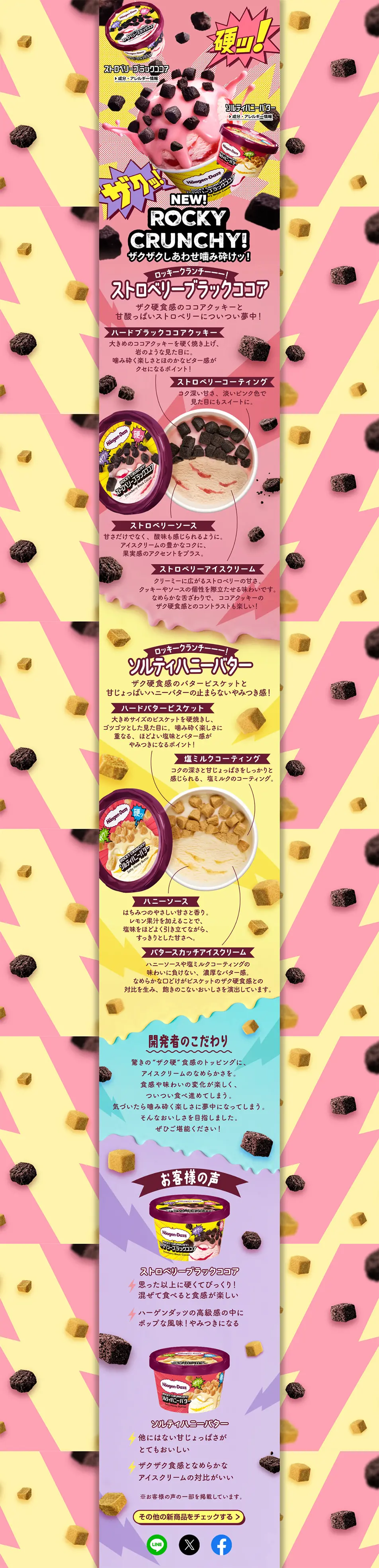 ROCKYCRUNCHY! LP design (ice / Multi-color type / Lively type) PC version