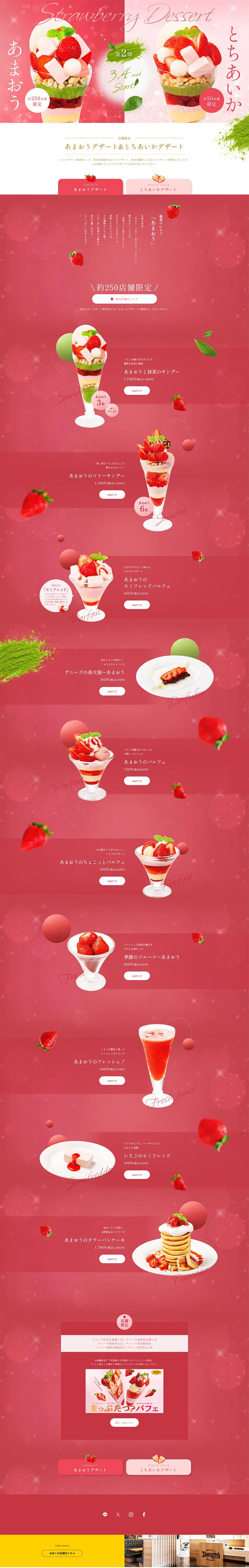 Strawberry Dessert Part 2 LP design (Western confectionery / Pink shades / Refined style) PC version