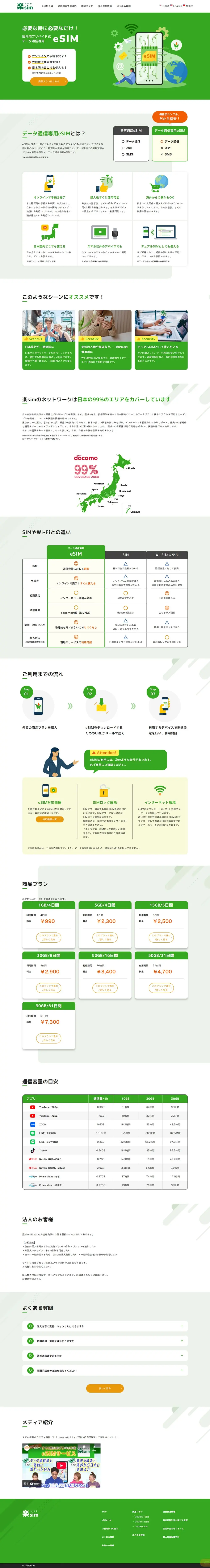 Rakushim LP design (Tablet and Smartphone / Green tones / Simple) PC version