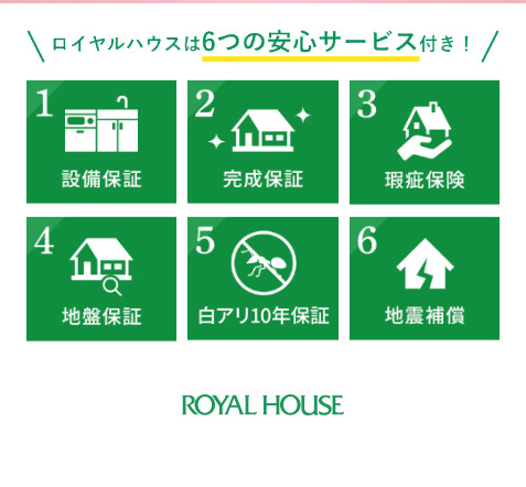 ロイヤルハウスキャンペーンのLPデザイン（住宅・建築・リフォーム／グリーン（緑色）系／にぎやか系）