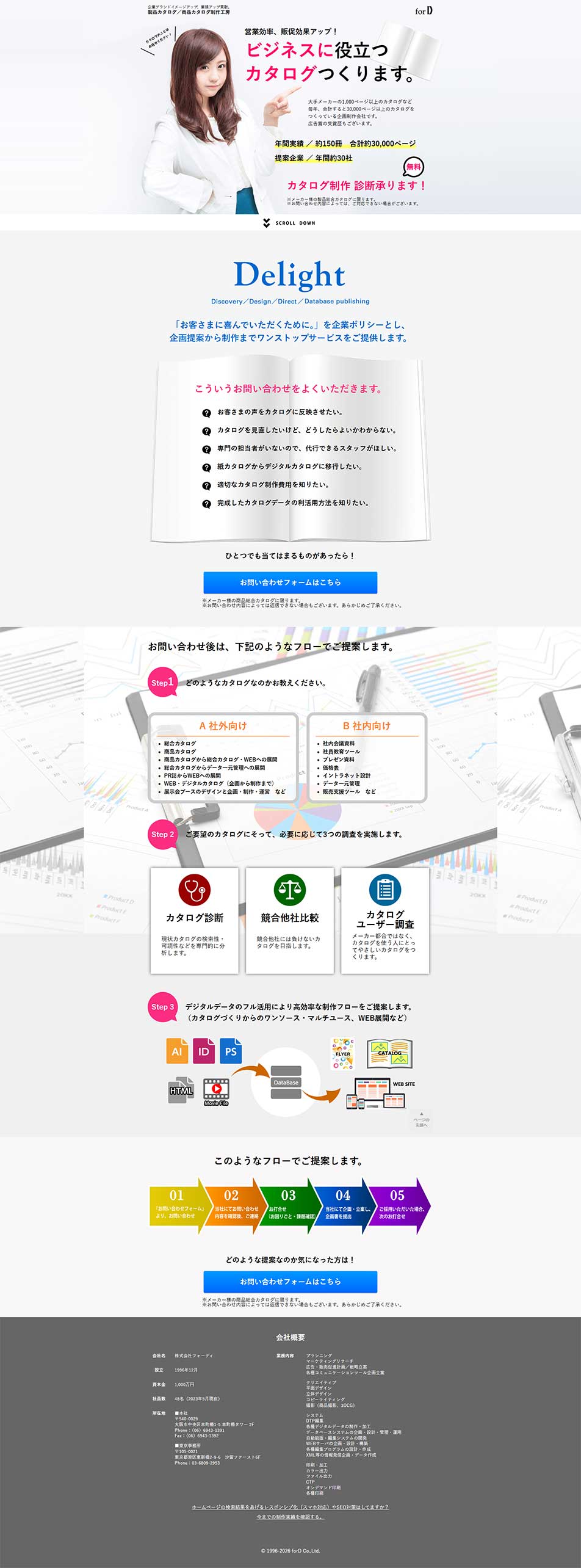 Catalog production LP design (Businesses, companies, stores / White-based / Trust and Safety)