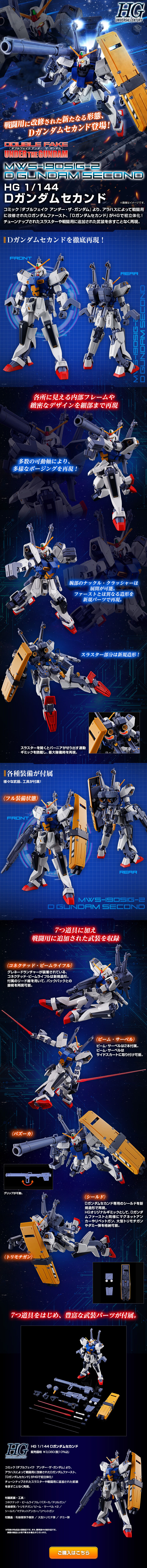 HG1/144D Gandamu Sekando LP design (Toys, Hobbies & Figures / Black-colored / Cool style) Mobile version