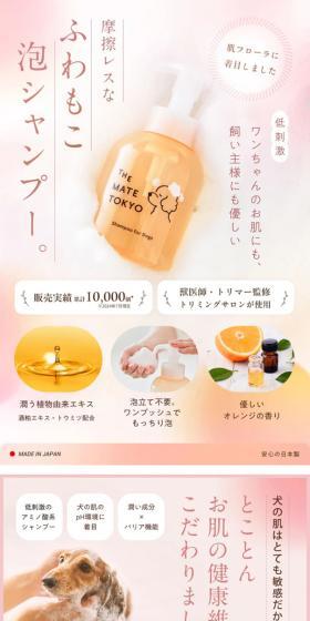 Frictionless fluffy foam shampoo