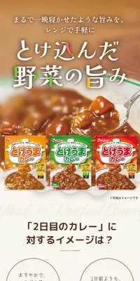 とけうまカレーのLPデザイン（レトルト・インスタント／ブラウン系／かわいい系）スマホ版