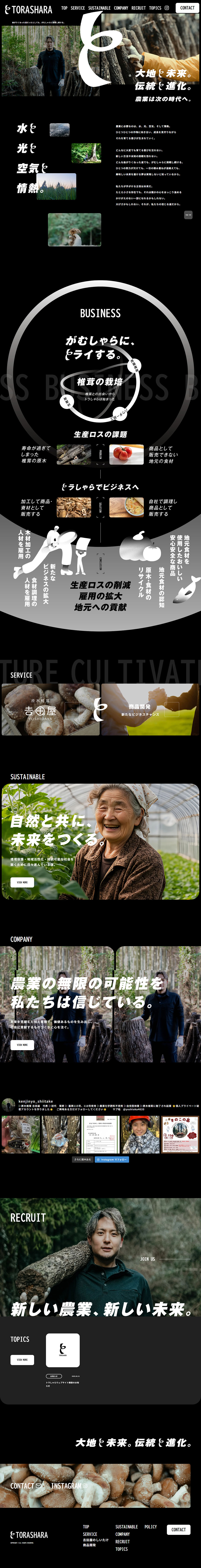 トラしゃらのLPデザイン（企業・会社・お店／ブラック系／かっこいい系）PC版
