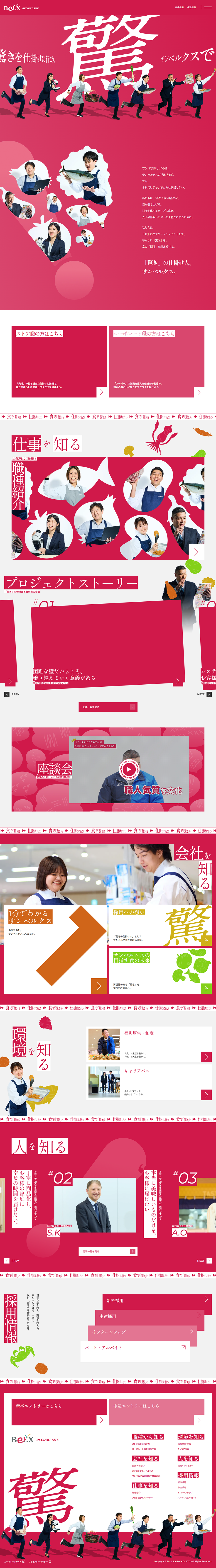 BeLXRECRUITSITE LP design (recruitment / Pink shades / Stylish type) PC version
