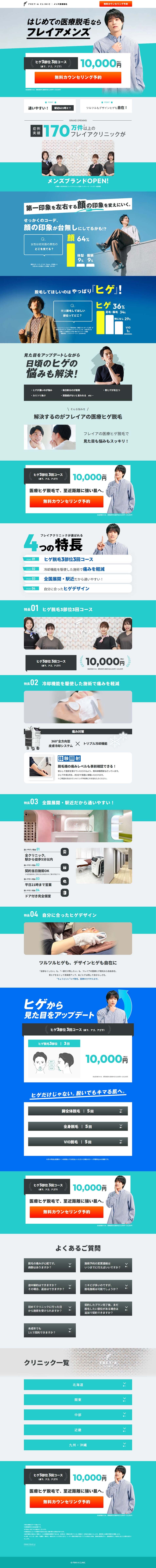 Medical Hair Removal Fureia Menzu LP design (este / Green tones / Simple) PC version