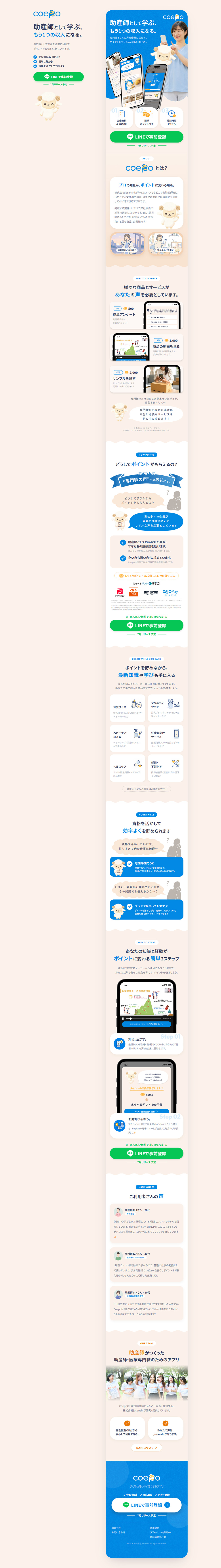 Coepo LP design (Hospital, Chiropractic, Massage / Shades of blue / Simple) PC version
