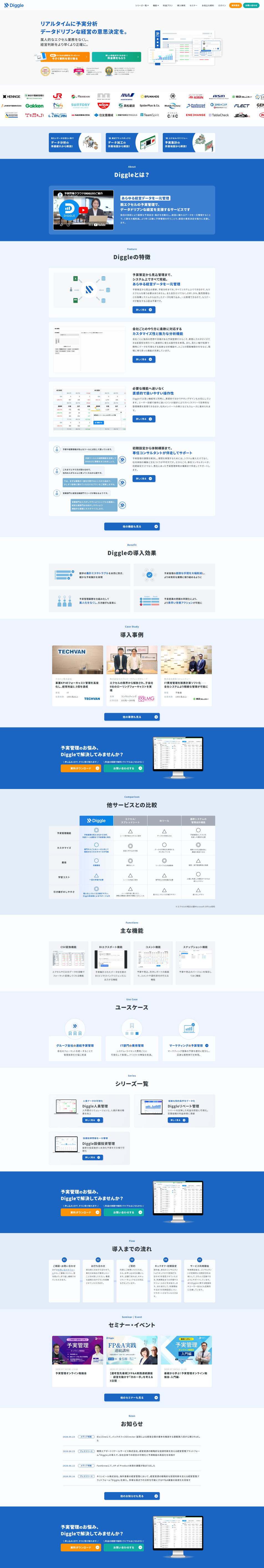 Diggle LP design (Design, Apps, Systems / Shades of blue / Simple)
