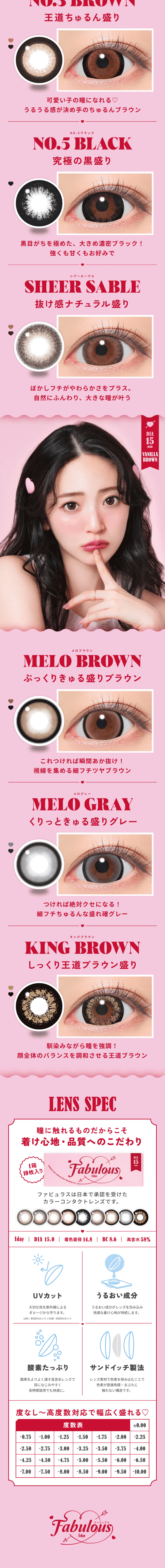 FabulousのLPデザイン（コスメ・化粧品・コンタクトレンズ／ピンク系／かわいい系）スマホ版