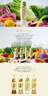 リケンのノンオイルのLPデザイン（調味料・甘味料・ダシ・スープ／カラフル系／ナチュラル系）PC版
