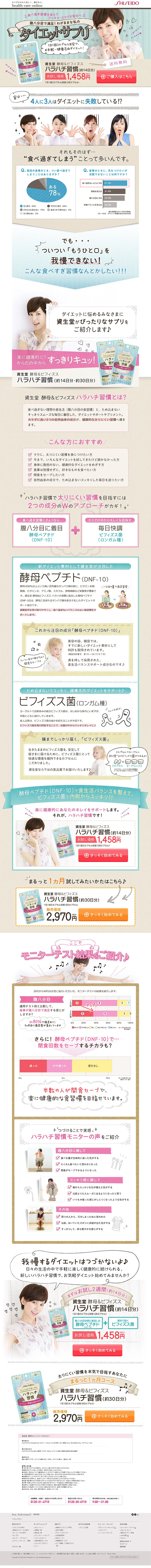 Eighty percent full eating habit LP design (Health and Beauty Foods and Supplements / Beige tones / Cute style) PC version