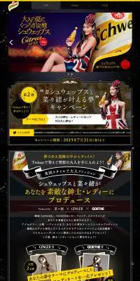 シュウェップスのLPデザイン（食品／ブラック系／かっこいい系）PC版