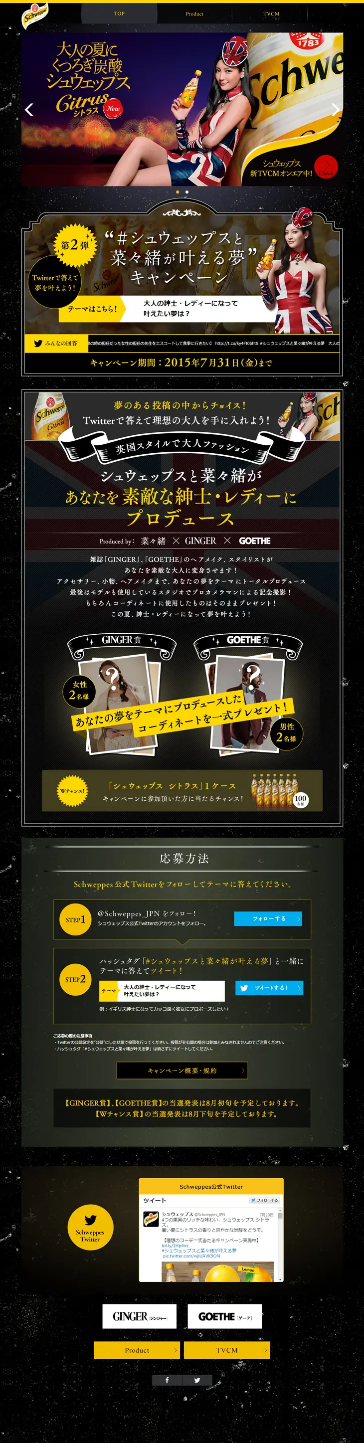 Schweppes LP design (food / Black-colored / Cool style) PC version