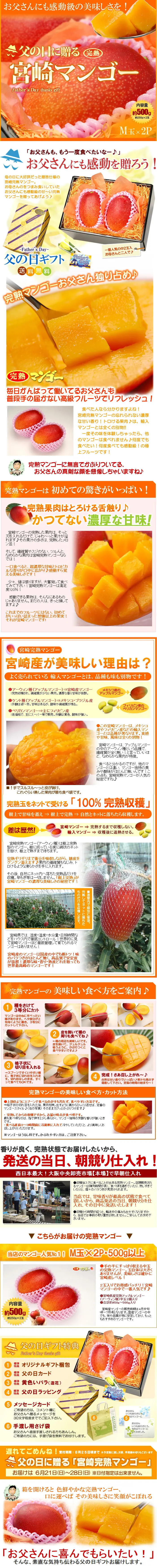 Miyazaki Mango for Father's Day LP design (Internet service / Orange tones / Lively type) PC version