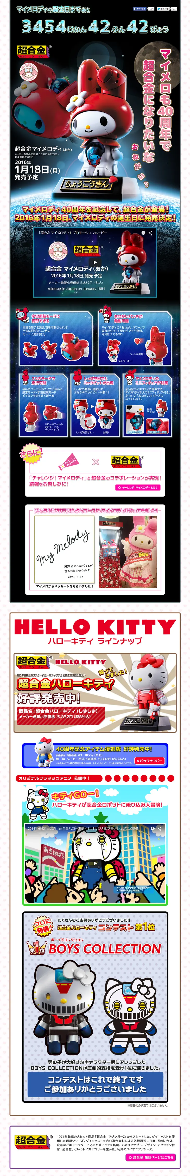 Chogokin My Melody LP design (Kids, Baby, Toys / Black-colored / Cool style) PC version