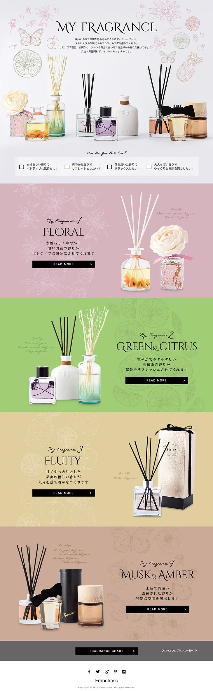 MY FRAGRANCE LP design (goods / Multi-color type / Refined style) PC version