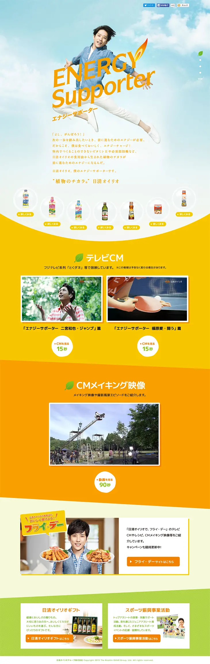 ENERGY SupporterのLPデザイン（健康・美容食品・サプリ／カラフル系／信頼・安心系）PC版