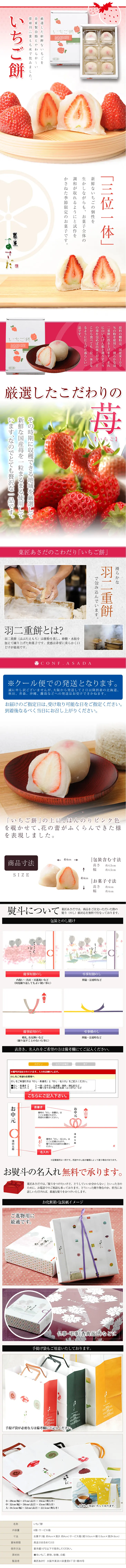 Strawberry Mochi LP design (Sweets and Snacks / Red tones / Refined style) PC version