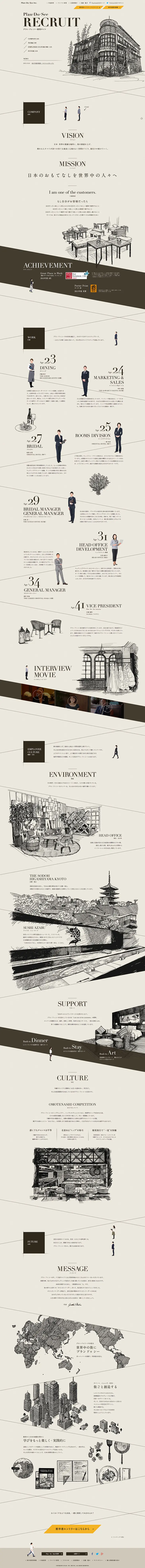 Plan-Do-See Recruitment LP design (Recruitment and Hiring / Brown tones / Simple) PC version