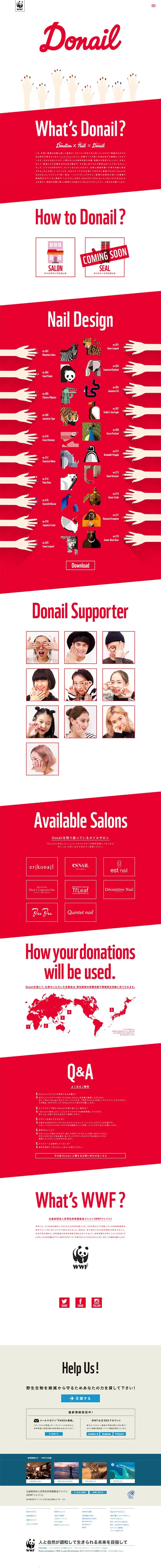 Donail LP design (Services, Insurance, and Finance / Red tones / Cute style) PC version
