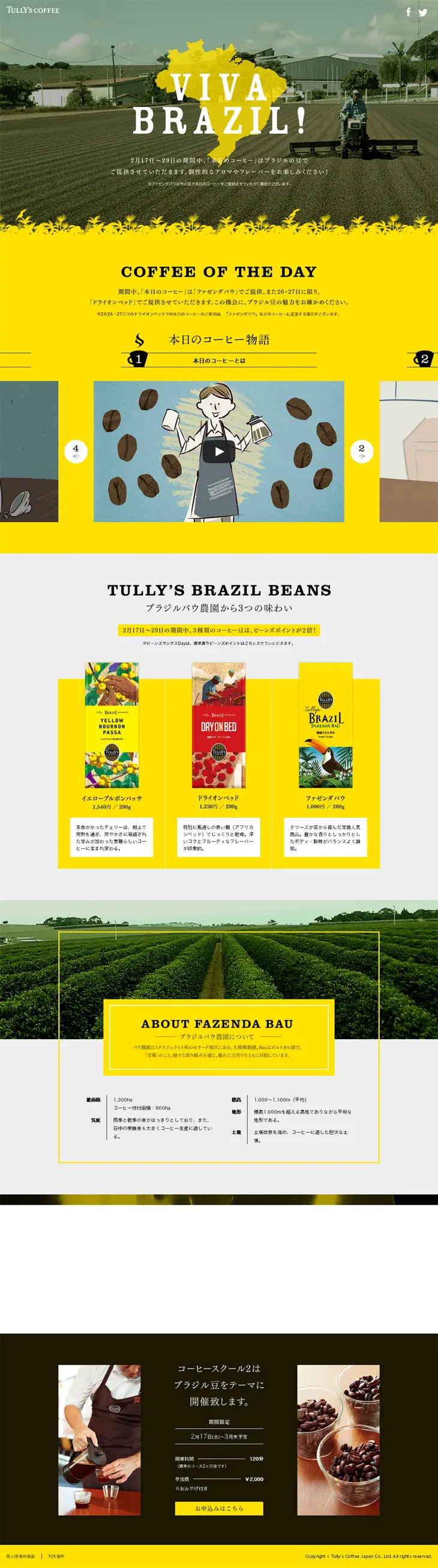 Long live Brazil LP design (Beverages and Alcohol / yellow / Simple) PC version