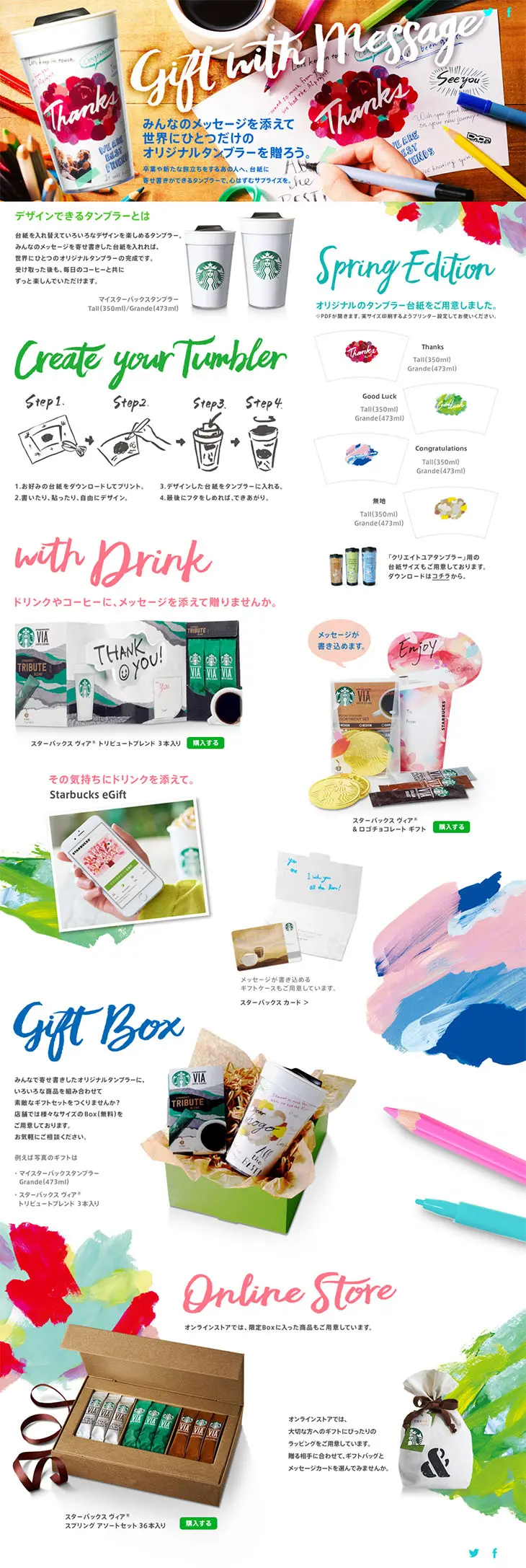 Spring Gift Guide LP design (goods / White-based / Lively type) PC version