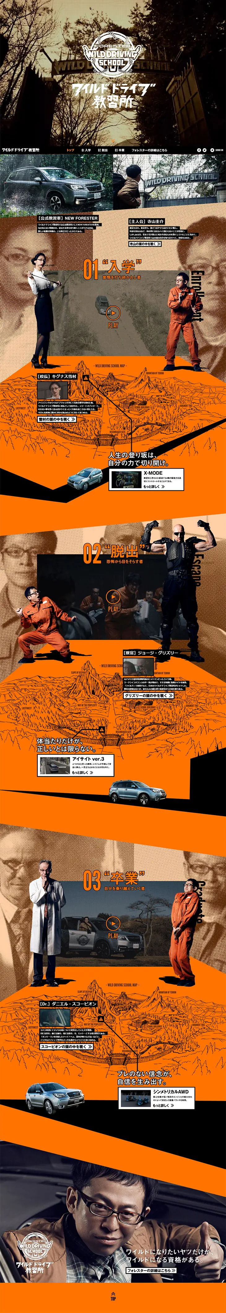 Forester Special Site LP design (Learning Materials / Orange tones / Cool style) PC version