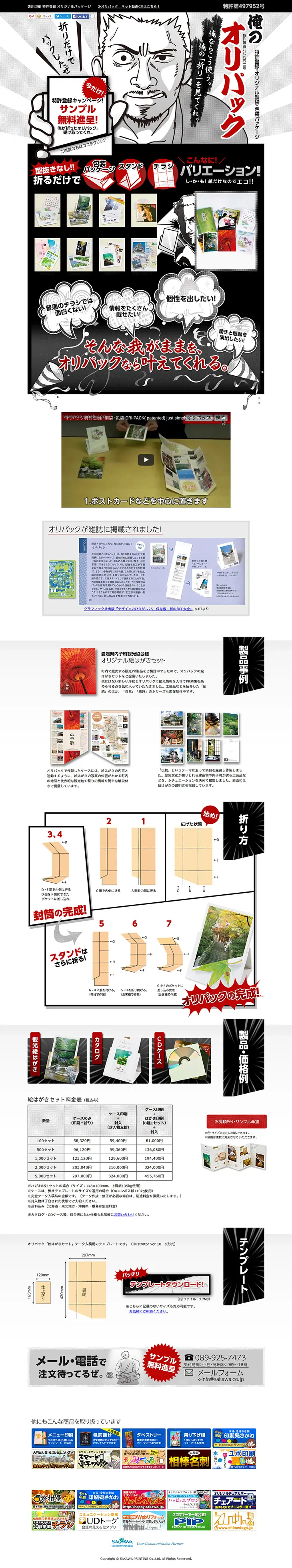 Oripack LP design (Services, Insurance, and Finance / White-based / Arts) PC version