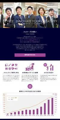 人材マネジメントのLPデザイン（サービス・保険・金融／グレー系／シンプル系）PC版