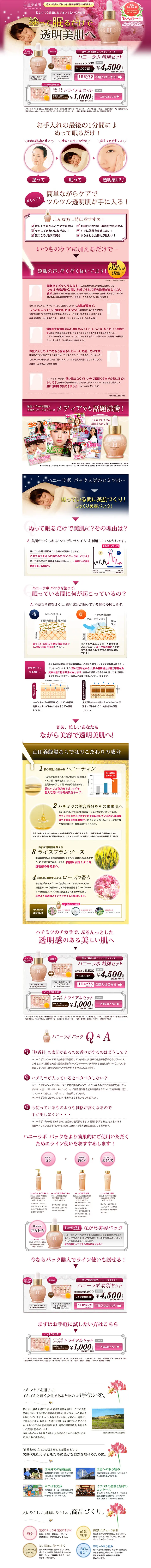 Honey Labo Special Set LP design (Beauty, Skincare, Fragrance / Pink shades / Trust and Safety) PC version