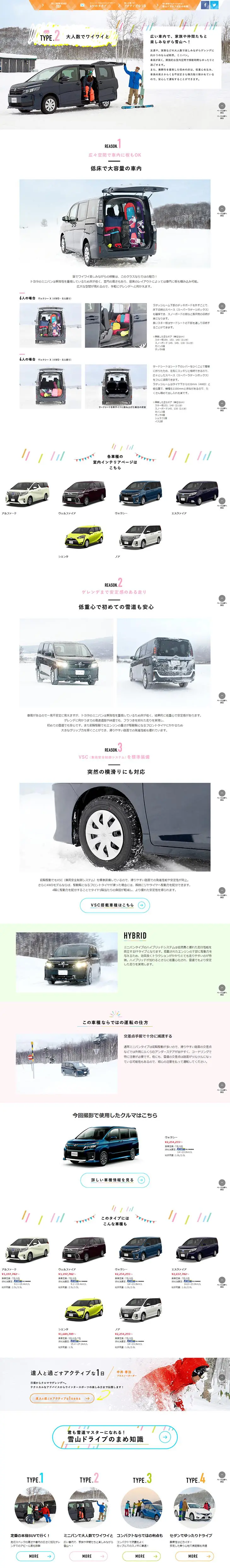 TOYOTA Minivan LP design (Cars, Motorcycles, Bicycles / White-based / Cute style) PC version