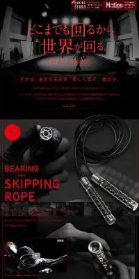NSKのLPデザイン（サービス・保険・金融／ブラック系／かっこいい系）PC版