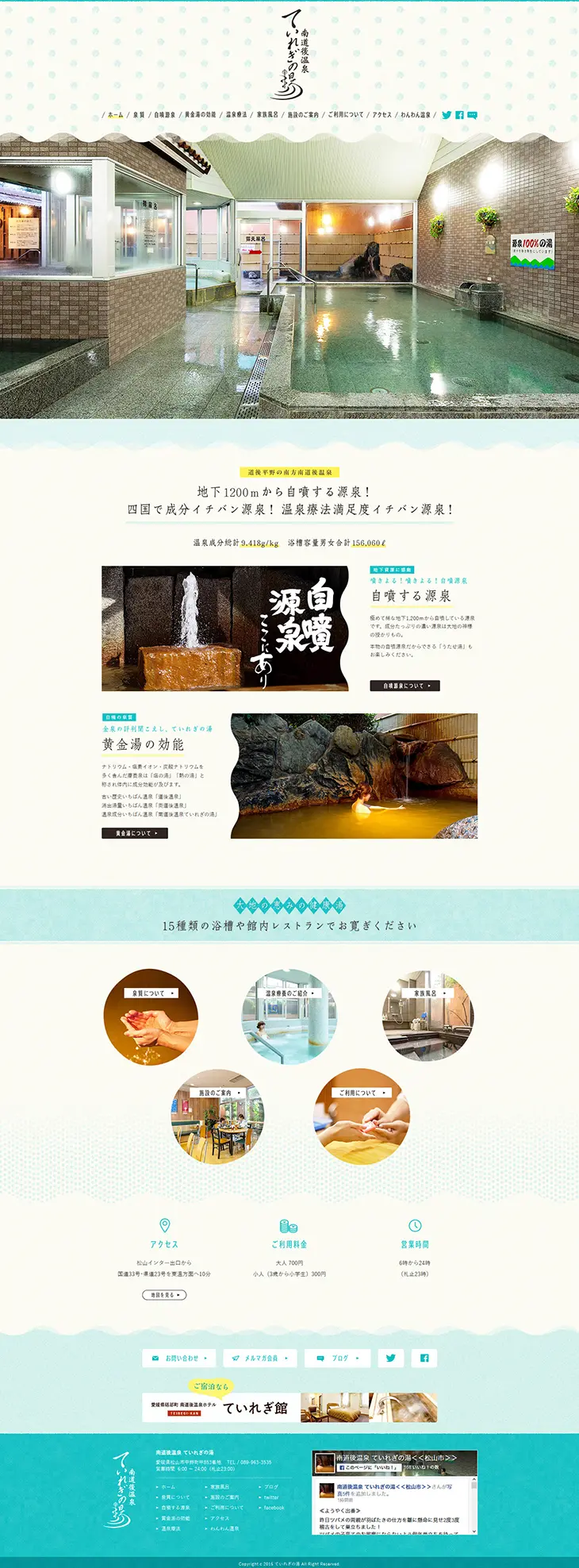 Teiregi Hot Spring LP design (Services, Insurance, and Finance / Beige tones / Clean-cut) PC version