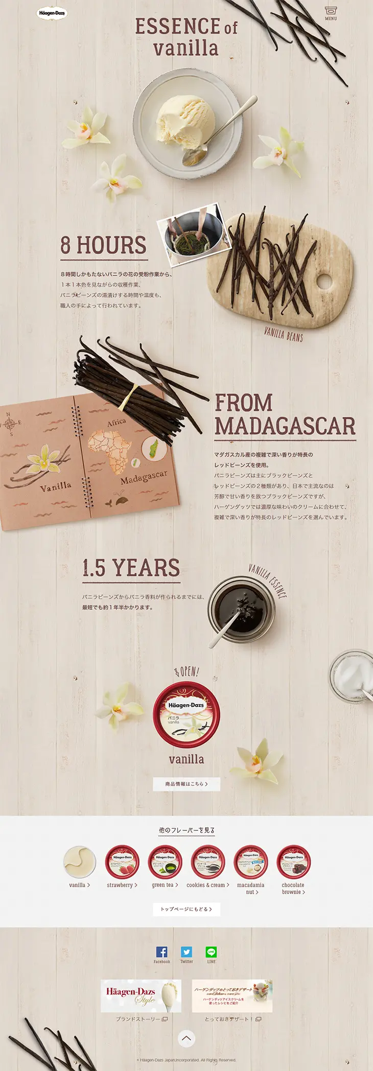 Essence of Häagen-Dazs LP design (Sweets and Snacks / Beige tones / Natural style) PC version