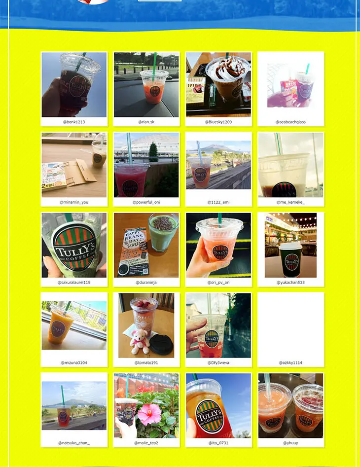 Tully's Summer Outdoors LP design (Beverages and Alcohol / yellow / Flashy style) PC version