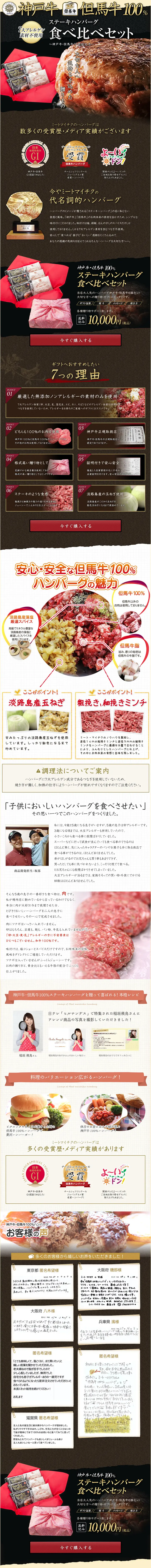 Hamburg Steak Tasting Set LP design (food / Brown tones / Strong) PC version