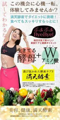満天酵素のLPデザイン（健康・美容食品・サプリ／ブラウン系／ナチュラル系）PC版
