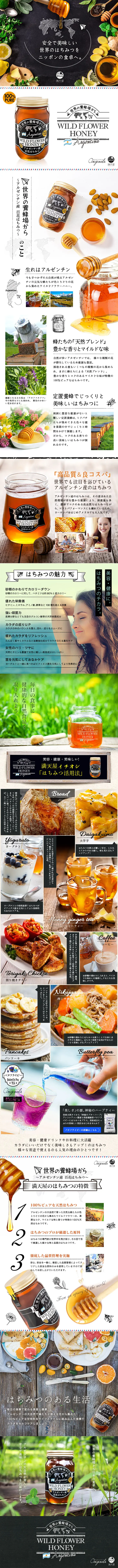 Argentine Wildflower Honey LP design (food / White-based / Natural style) PC version