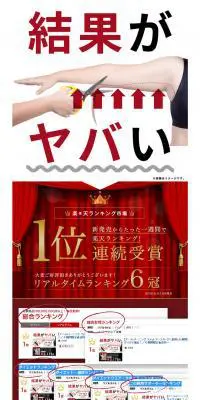 アームバーニングファットブースターのLPデザイン（美容・スキンケア・香水／レッド系／シンプル系）PC版