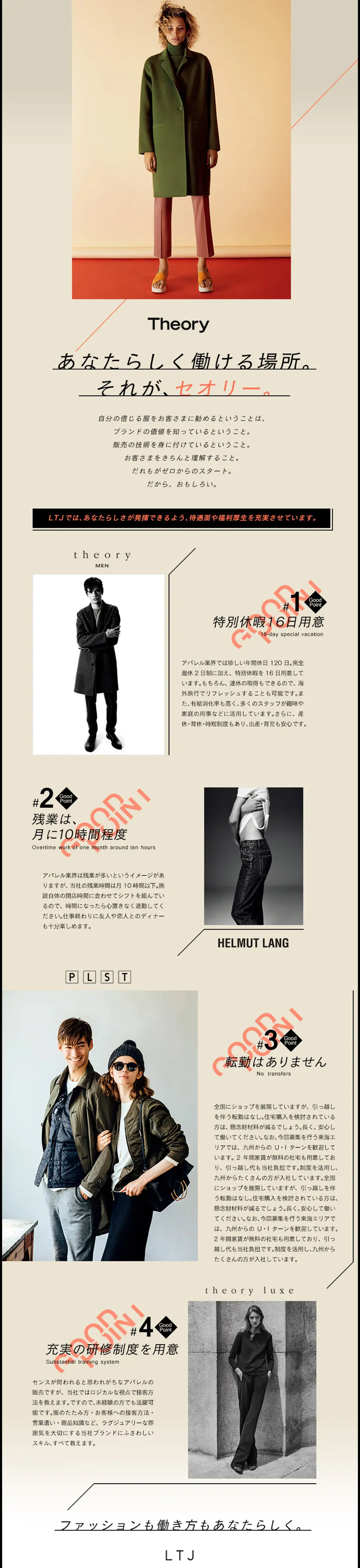 Link Theory Japan Co., Ltd. Job Openings LP design (Services, Insurance, and Finance / Brown tones / Simple) PC version