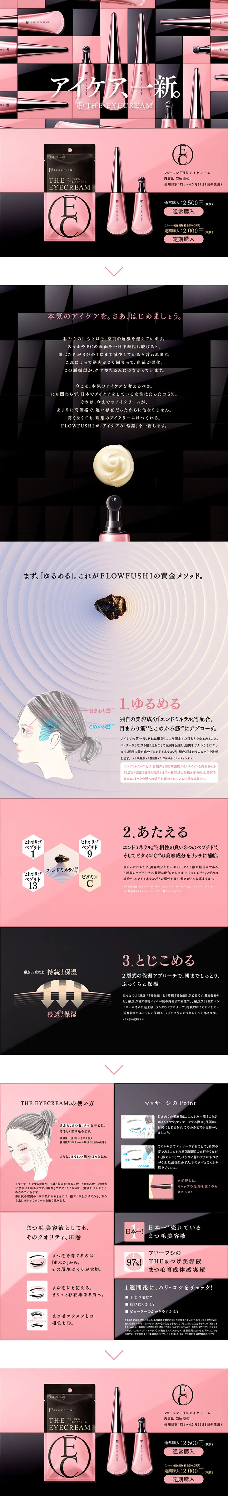 Flowfushi THE Eye Cream LP design (Beauty, Skincare, Fragrance / Pink shades / Arts) PC version