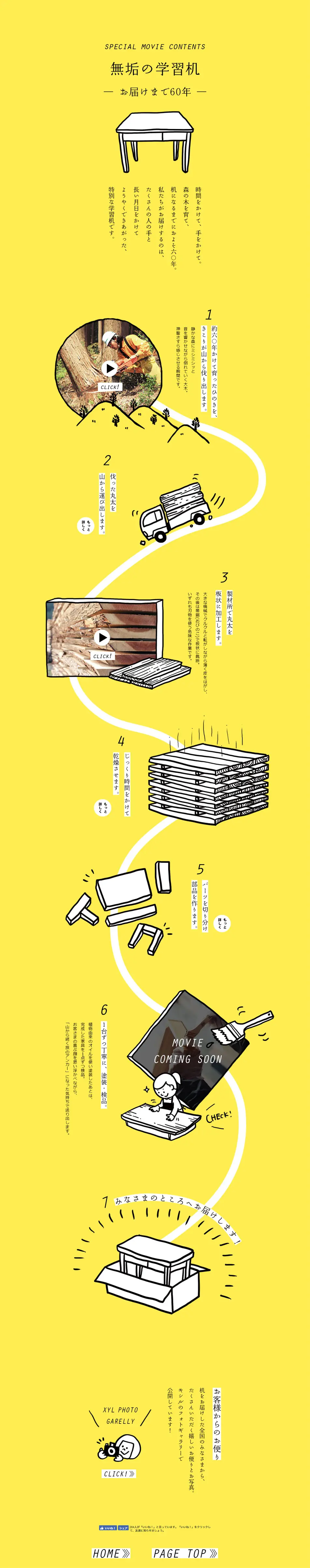 Solid wood study desk LP design (Interior, furniture, and bedding / yellow / Simple) PC version