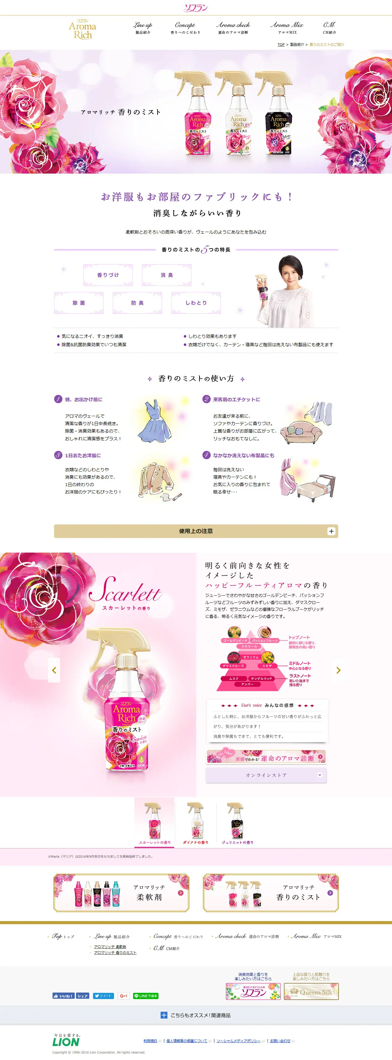Aroma Rich Fragrance Mist LP design (goods / Pink shades / Cute style) PC version