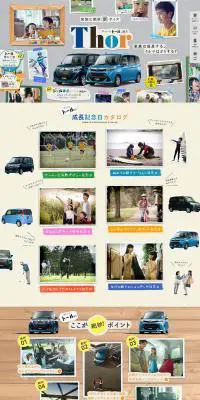 ThorのLPデザイン（車・バイク・自転車／ブルー系／にぎやか系）PC版