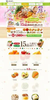 豪華15品セットのLPデザイン（サービス・保険・金融／カラフル系／かわいい系）PC版