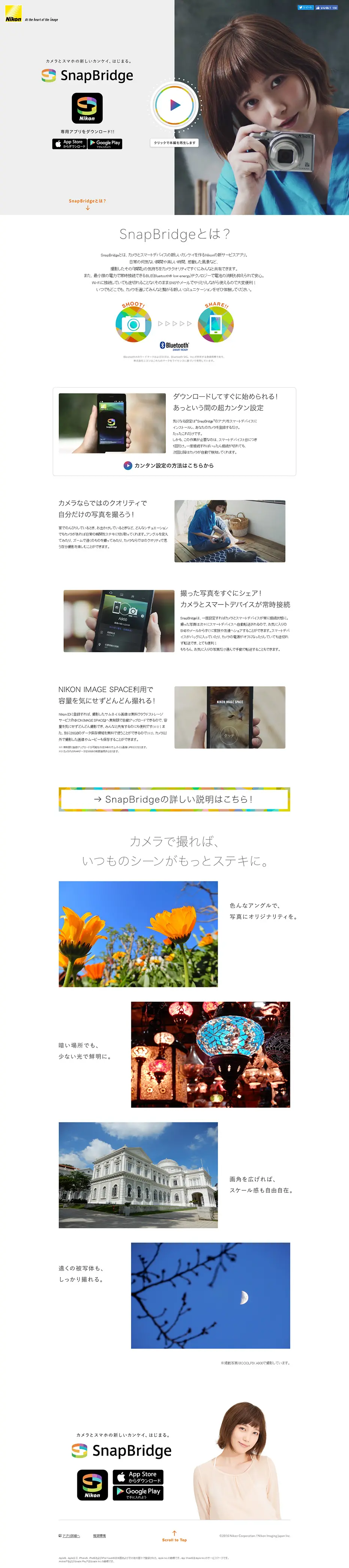 SnapBridge LP design (Internet service / White-based / Cool style) PC version