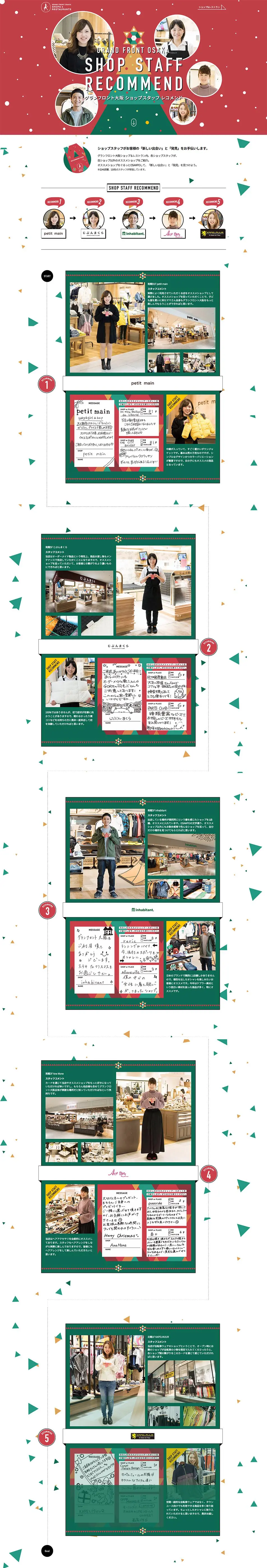 GRAND FRONT OSAKA SHOP STAFF RECOMMEND LP design (Services, Insurance, and Finance / Green tones / Cute style) PC version